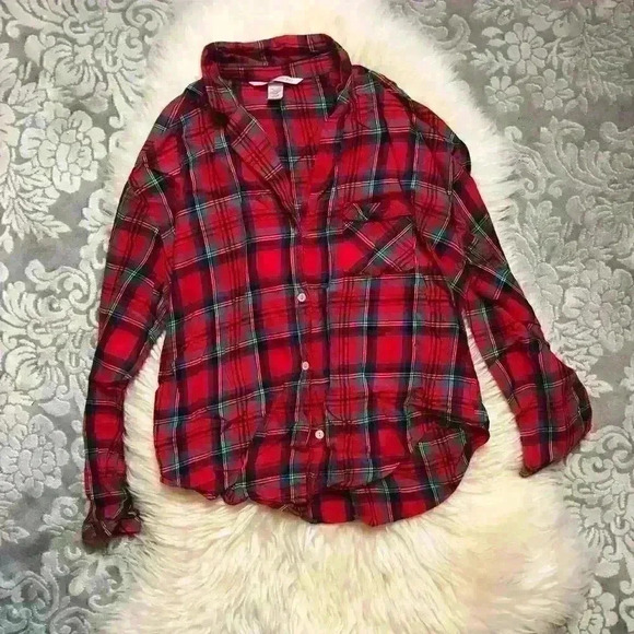 Victoria Secret Dream Plaid Shirt - Picture 1 of 4
